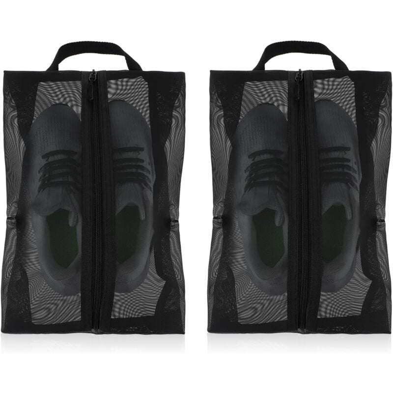 foto del prodotto bebusingoto borse da viaggio per scarpe in rete traslucida, borsa da viaggio per scarpe, borsa portatile per riporre scarpe sportive con cerniera,