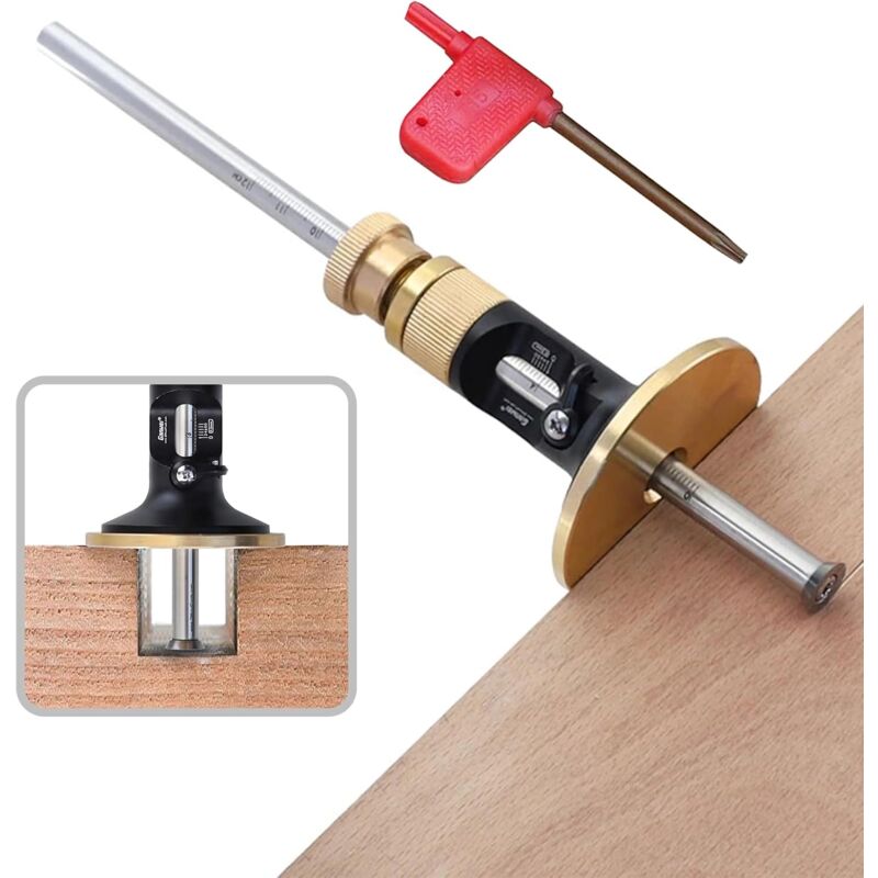 foto del prodotto bebusingoto calibro per marcatura ruote, kit per marcatura scriber per lavorazione del legno, strumenti per marcatura del legno con scala mm,
