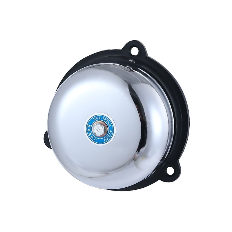 foto del prodotto bebusingoto campanello elettrico in acciaio inox da 4 pollici, tipo elettrico con anello interno antiscintilla 220v 10w, per segnali acustici e
