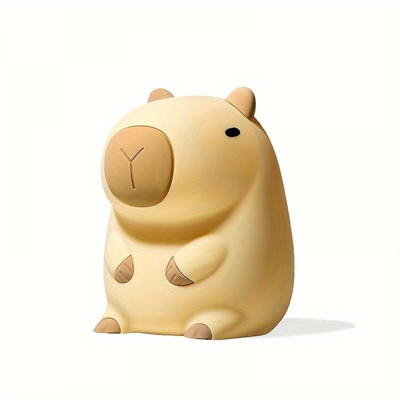 foto del prodotto bebusingoto capibala night light tap night light sleep companion lampada da comodino con cavo usb in silicone