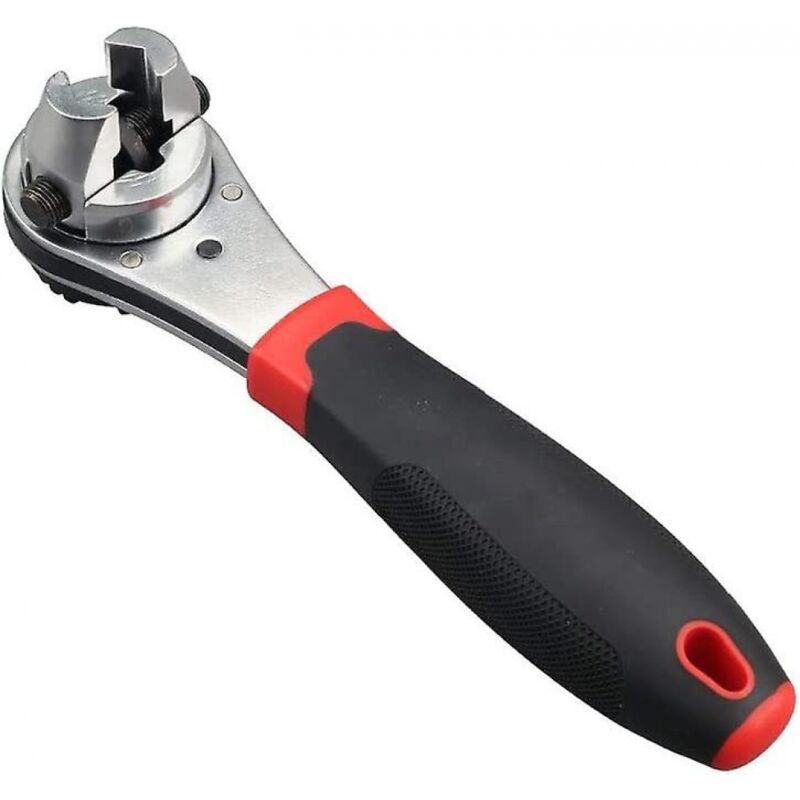 foto del prodotto bebusingoto chiave a cricchetto regolabile da 8 pollici, utensile flessibile a doppia testa, capacit del cricchetto da 6 a 22 mm