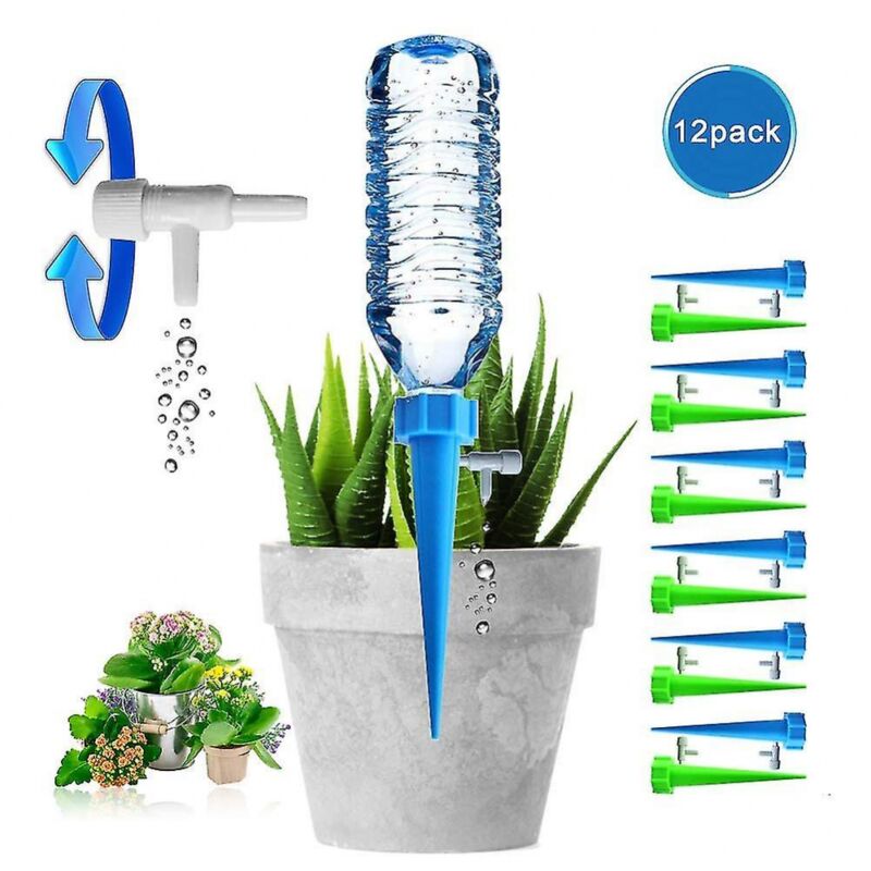 foto del prodotto bebusingoto confezione da 12 punte autoirriganti per piante da giardino da interno e da esterno