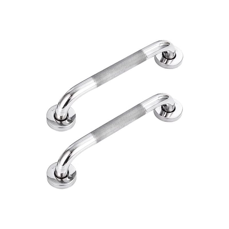 foto del prodotto bebusingoto confezione da 2 barre di sostegno per bagno in acciaio inossidabile 304 con maniglia antiscivolo, per vasca da bagno, wc, bagno,