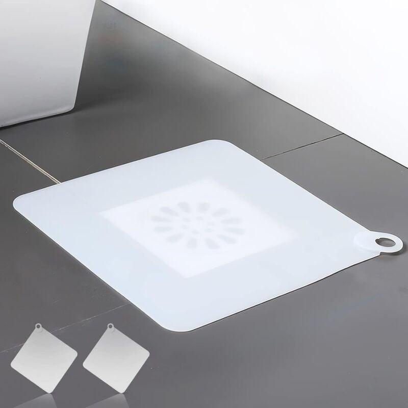 foto del prodotto bebusingoto confezione da 2 filtri per scarico doccia in silicone, tappo in gomma per bagno e cucina.