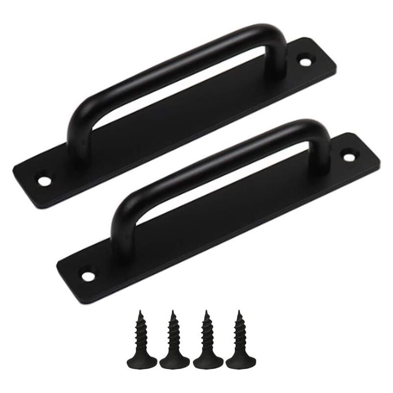foto del prodotto bebusingoto confezione da 2 maniglie in alluminio per porte scorrevoli di armadi e balconi, con viti 210 x 25 mm 