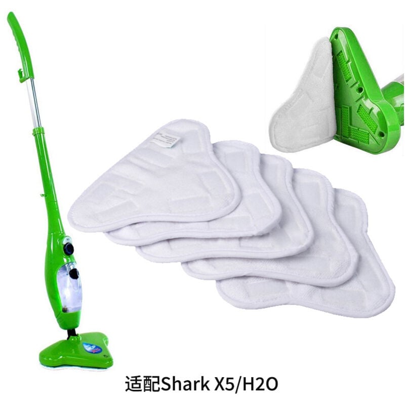 immagine 0 del prodotto bebusingoto confezione da 5 cuscinetti di ricambio compatibili con i cuscinetti per mocio a vapore h2o h20 mop x5