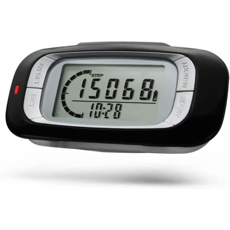foto del prodotto bebusingoto contapassi 3d con clip e cordino contapassi digitale semplice per camminare 7 giorni contacalorie