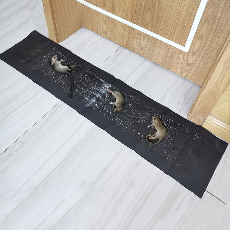 foto del prodotto bebusingoto coperta anti ratti adesiva invisibile da 1,2 m, resistente, con adesivo per ratti, confezione da 5 pezzi, colore nero