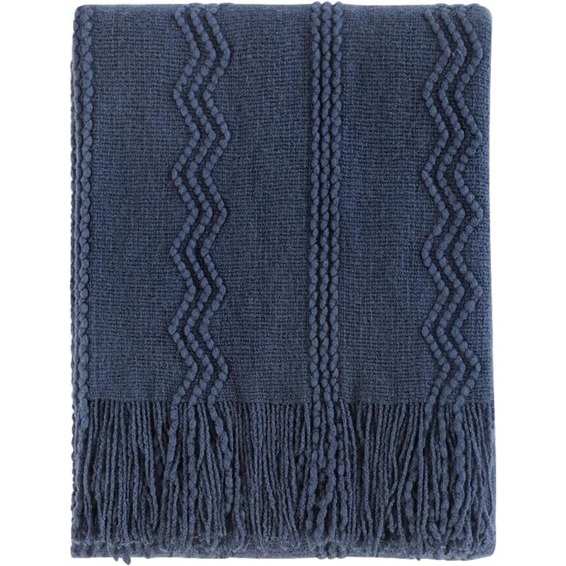 foto del prodotto bebusingoto coperta in filato di lana coperta lavorata a maglia a rombi coperta per divano solida e morbida coperta per divano lavorata a maglia
