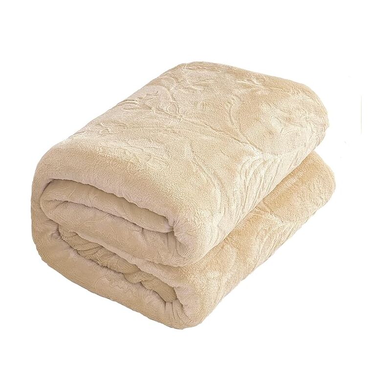 foto del prodotto bebusingoto - coperta in lana d'agnello 50' x 60' accogliente e semplice, adatta per letto, divano, sofà, pouf, viaggi, campeggio