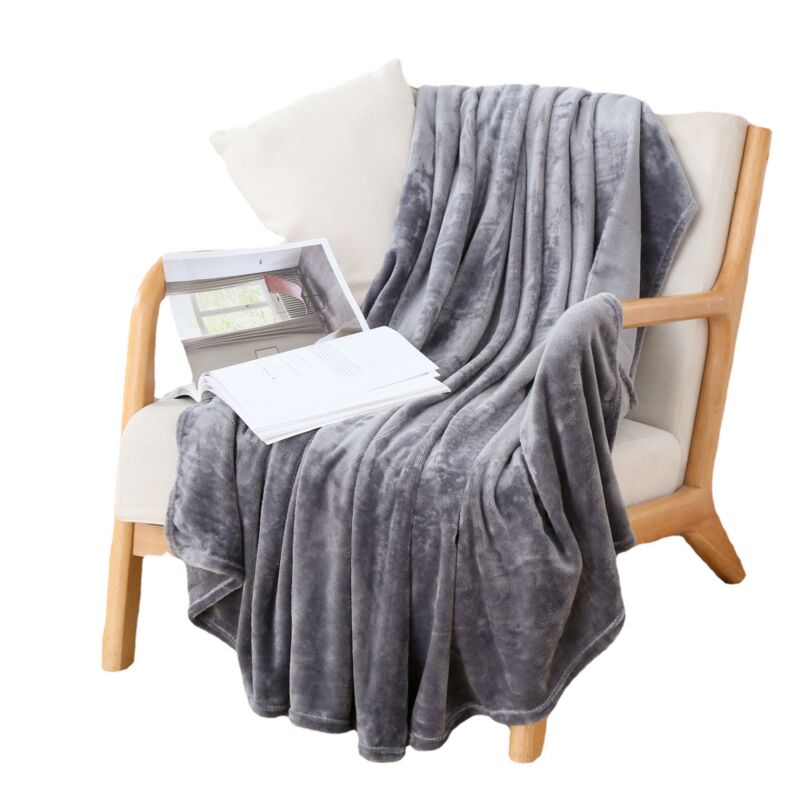 foto del prodotto bebusingoto coperta per divano o letto, dimensioni coperta, morbida e soffice peluche, coperta di flanella di lusso, super accogliente e