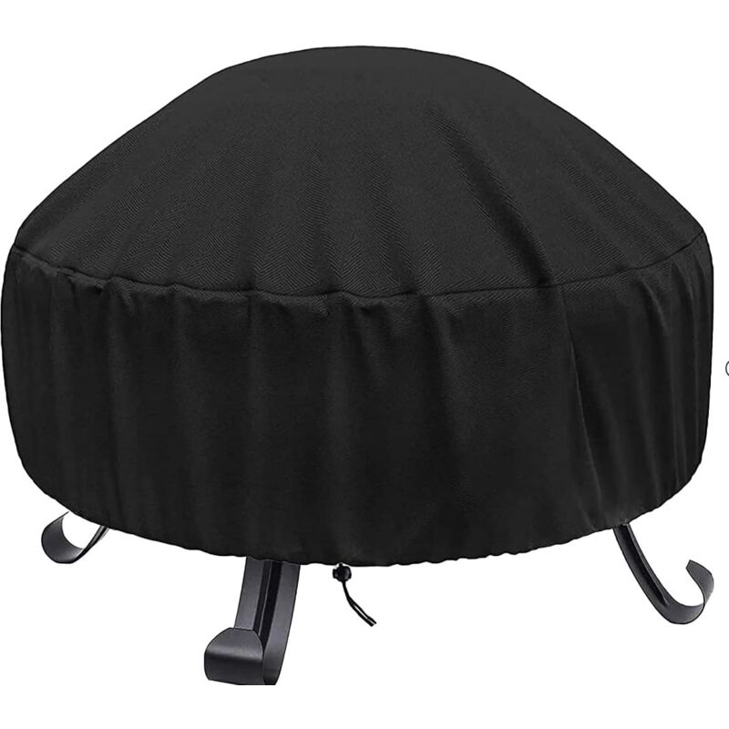 foto del prodotto bebusingoto copertura per braciere circolare in tessuto oxford 420d resistente, 85 x 40 cm diametro x altezza 