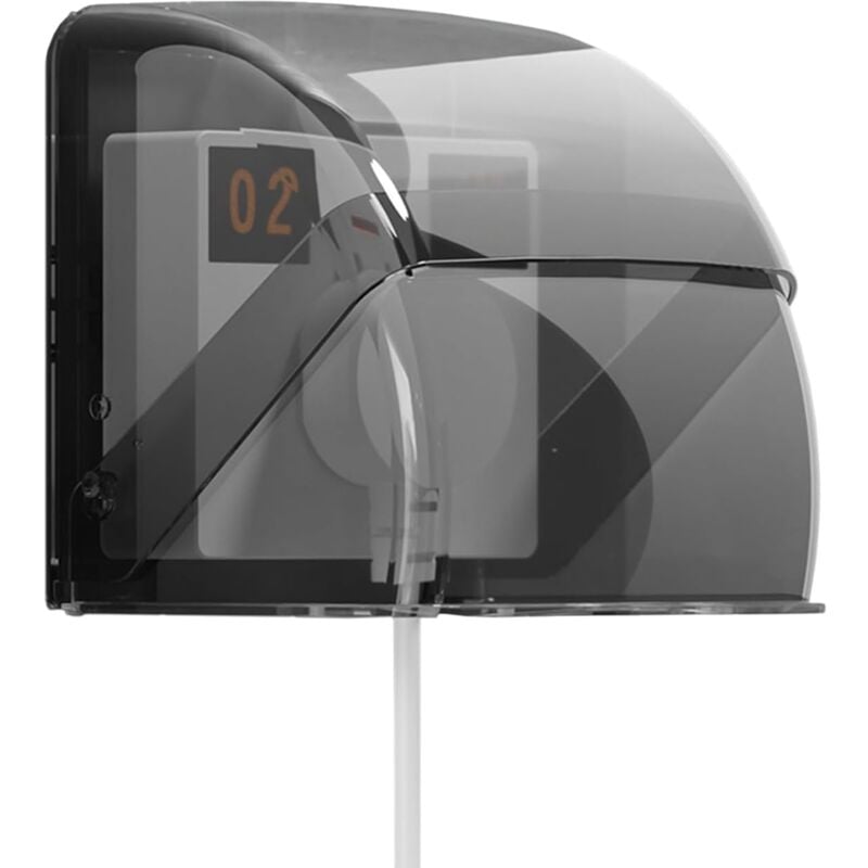 foto del prodotto bebusingoto copertura per presa elettrica, copertura per interruttore a parete nero trasparente, copertura impermeabile per campanello, per