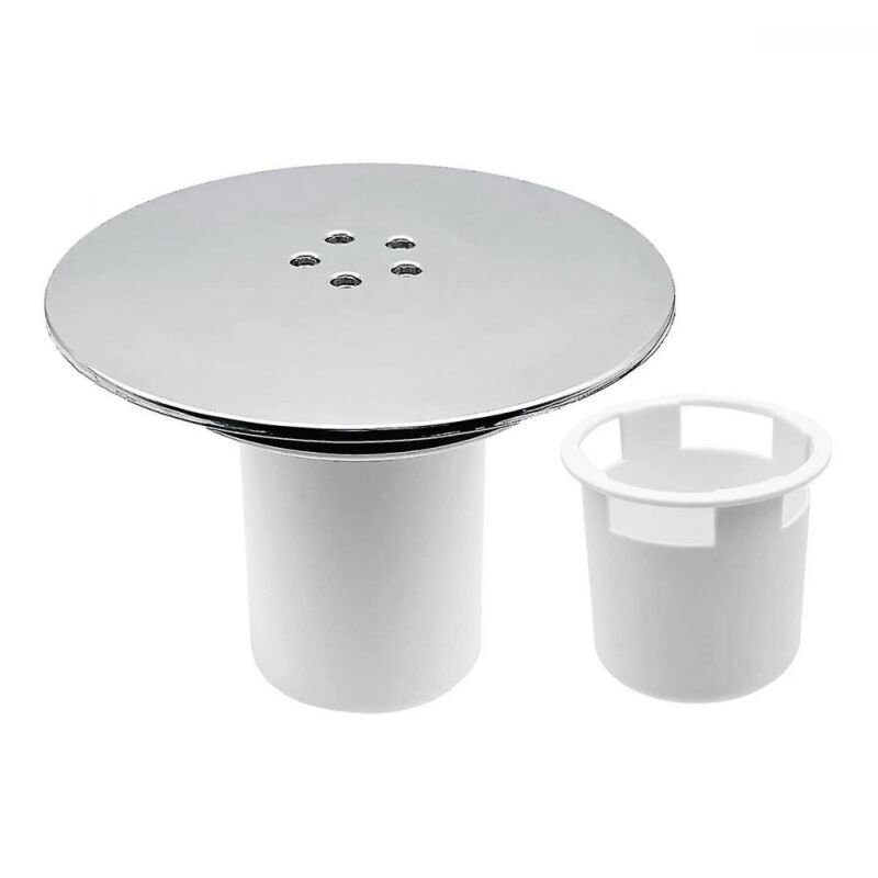 foto del prodotto bebusingoto copertura per scarico doccia, copertura per foro scarico doccia 90 mm 115 mm tappo cromato foro di ricambio per scarico