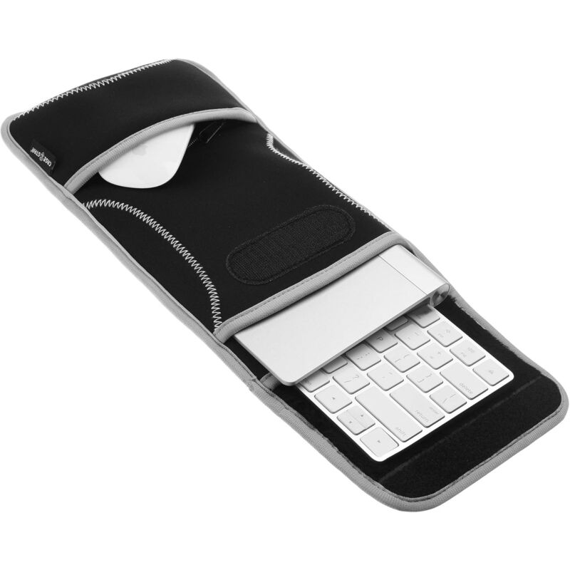 foto del prodotto bebusingoto custodia portatile a 3 strati per tastiera e mouse apple magic di prima e seconda generazione