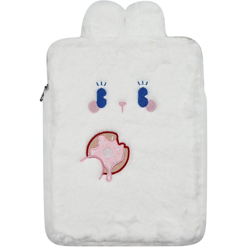 foto del prodotto bebusingoto custodia protettiva per laptop da 9 11 pollici a forma di coniglio in peluche, custodia per tablet e notebook, per donne e ragazze.