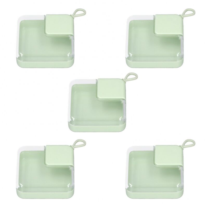 foto del prodotto bebusingoto custodia trasparente in plastica per trucco e unghie 5 piccoli contenitori portatili
