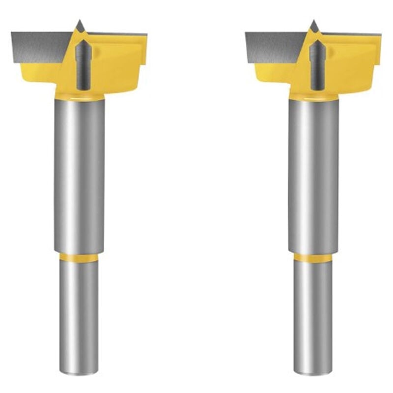 foto del prodotto bebusingoto due apriscatole per lavorazione del legno da 32 mm. punte da trapano per praticare fori puliti e piatti nel legno.
