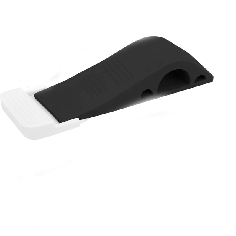 foto del prodotto bebusingoto fermaporta confezione da 4 cunei in gomma per porte, tappeti, legno, cemento e piastrelle accessori per il fai da te nero