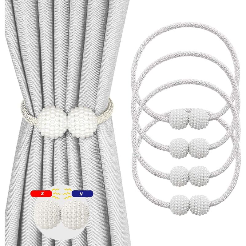 foto del prodotto bebusingoto fermatende magnetici, fermatende magnetici, fermatende magnetici per soggiorno, ufficio e camera da letto bianco 