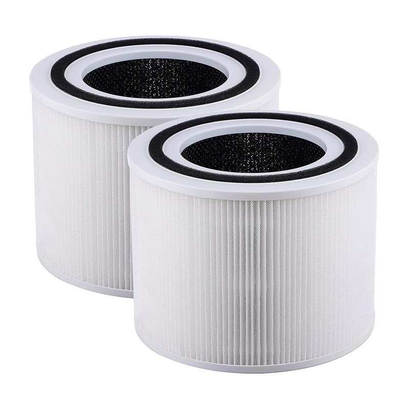 foto del prodotto bebusingoto filtri di ricambio da 2 pezzi per purificatore d aria levoit core 300 e core 300s vortexair, filtro hepa core 300 rf h13 bianco