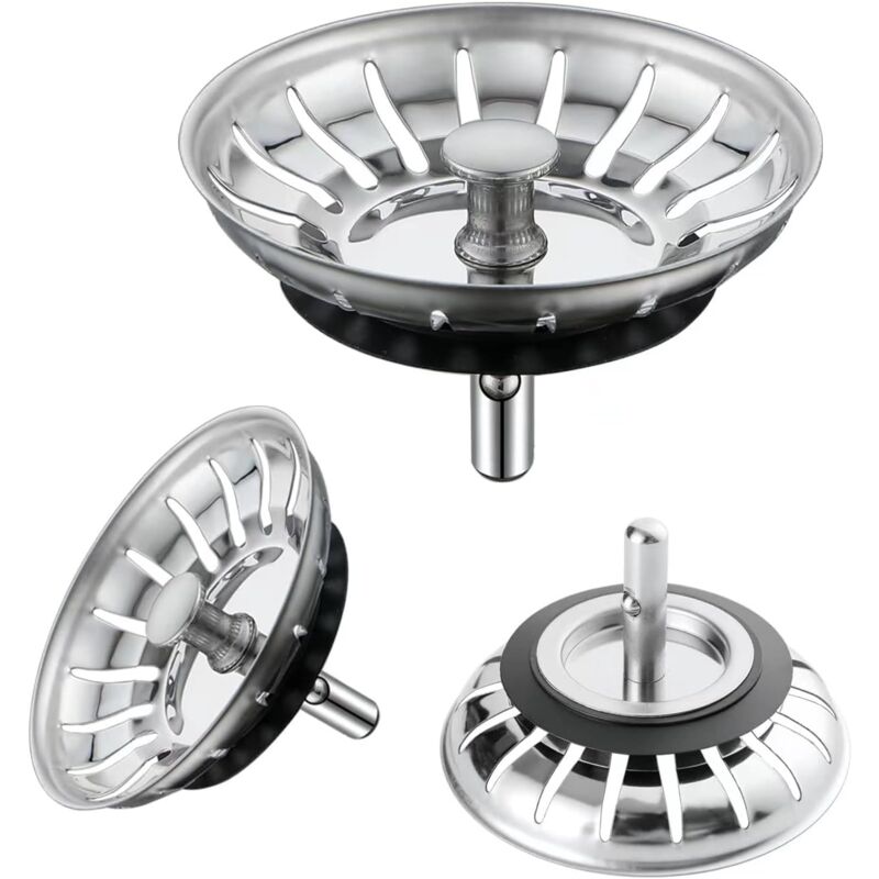 foto del prodotto bebusingoto filtro per lavello da cucina, filtro universale per lavello da cucina diametro 79 mm , tappo per lavello con 20 fessure, compatibile