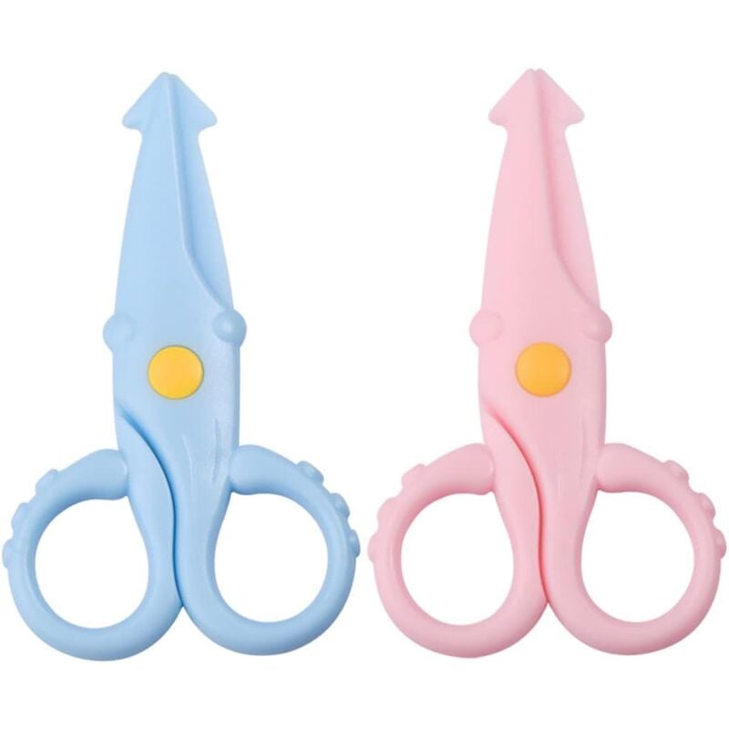 foto del prodotto bebusingoto forbici di plastica per bambini, forbici artistiche per bambini, forbici di sicurezza per bambini.