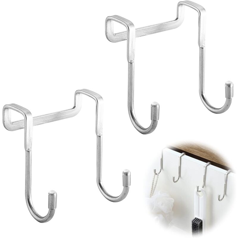 foto del prodotto bebusingoto ganci per porta doccia, ganci sopra porta, gancio per asciugamani, gancio per bagno, gancio adesivo da parete, gancio per asciugamani