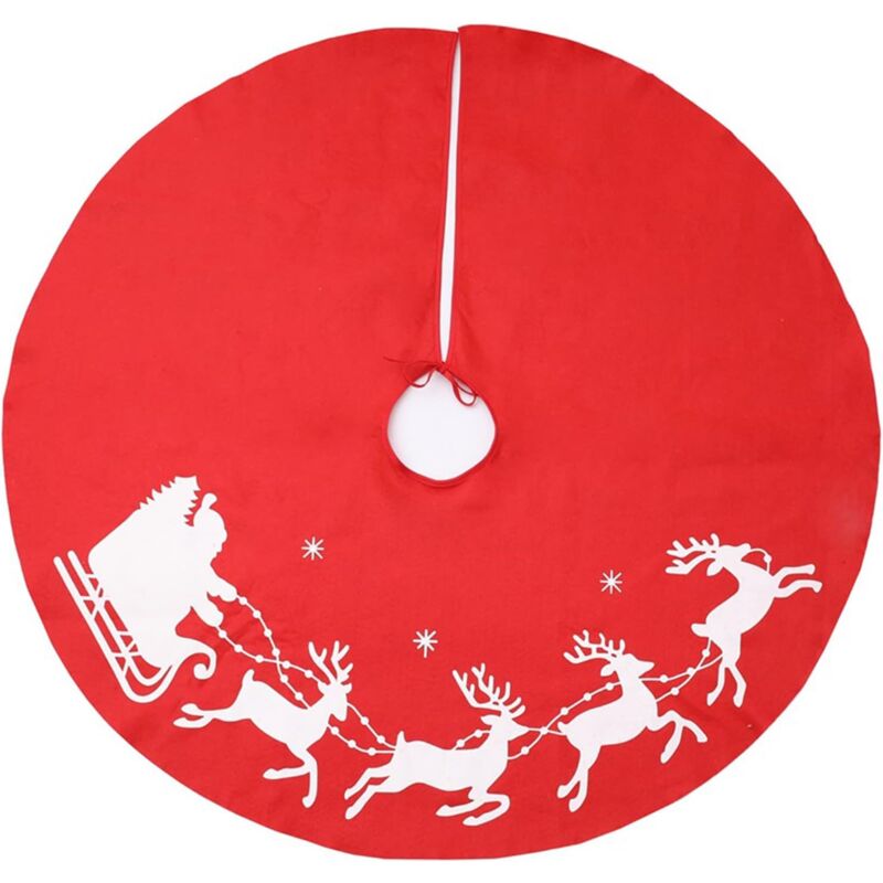 foto del prodotto bebusingoto gonna per albero di natale da 100 cm, gonna rotonda per albero di natale, decorazione per albero di natale, gonna rotonda tradizionale