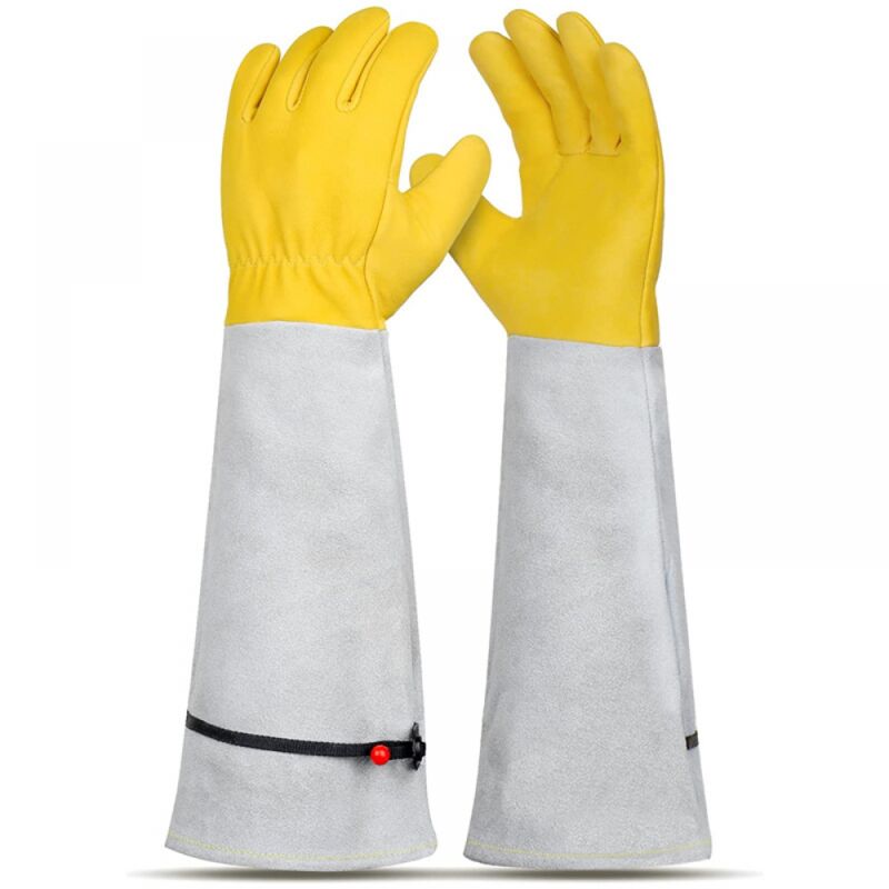 foto del prodotto bebusingoto guanti da giardinaggio antitaglio da 17 , guanti in pelle anti spine per piantagione e giardinaggio. attrezzi da giardinaggio.