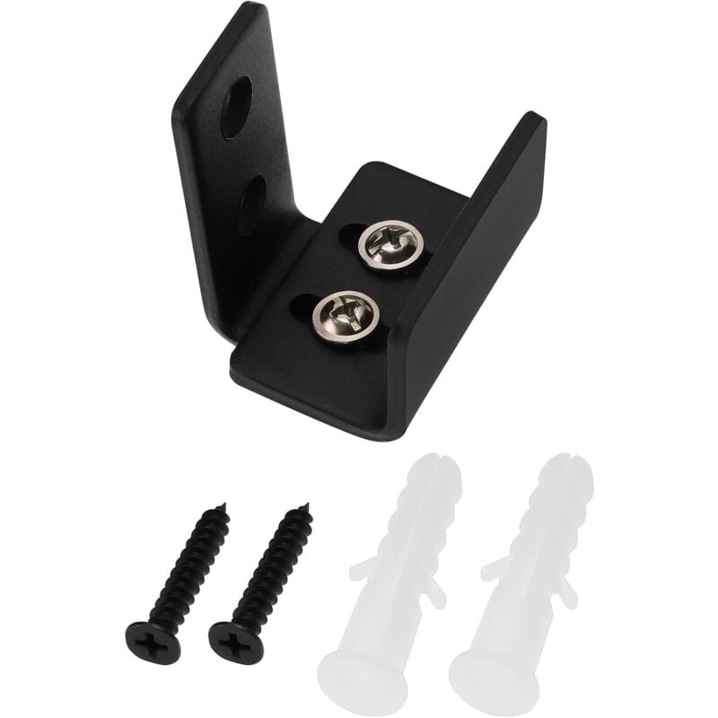 foto del prodotto bebusingoto guida per pavimento per porta da fienile per porte non scanalate spesse da 25 mm a 35 mm guida per porta scorrevole inferiore regolabile
