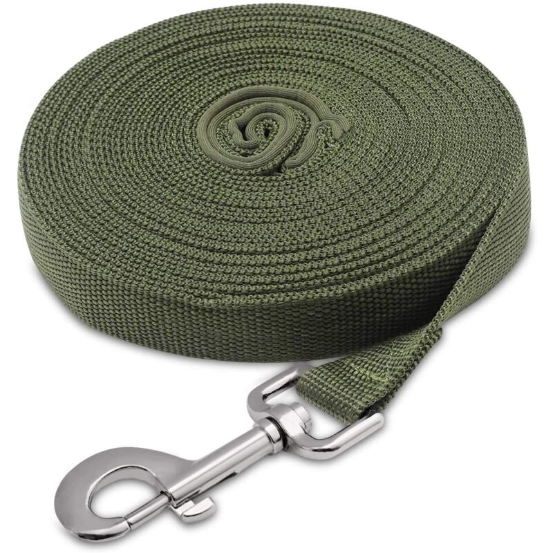 foto del prodotto bebusingoto guinzaglio per cani, guinzaglio da addestramento per cani con maniglia, lungo guinzaglio per cani, cinturino in nylon, mani libere, per