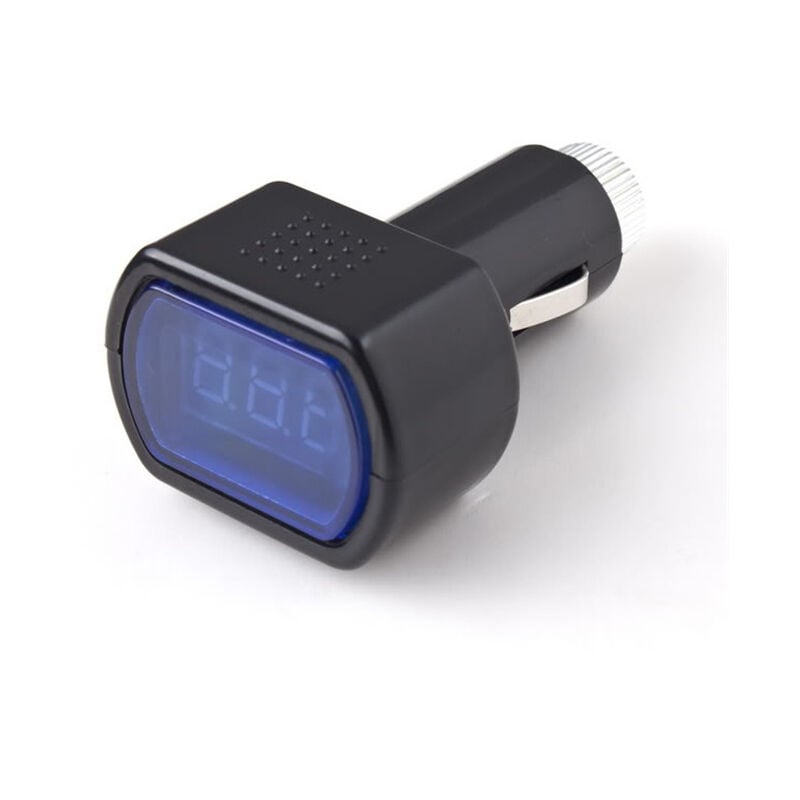 foto del prodotto bebusingoto indicatore di tensione e potenza della batteria per auto, camion, furgone, moto, con display digitale a led da 12 v, voltmetro per