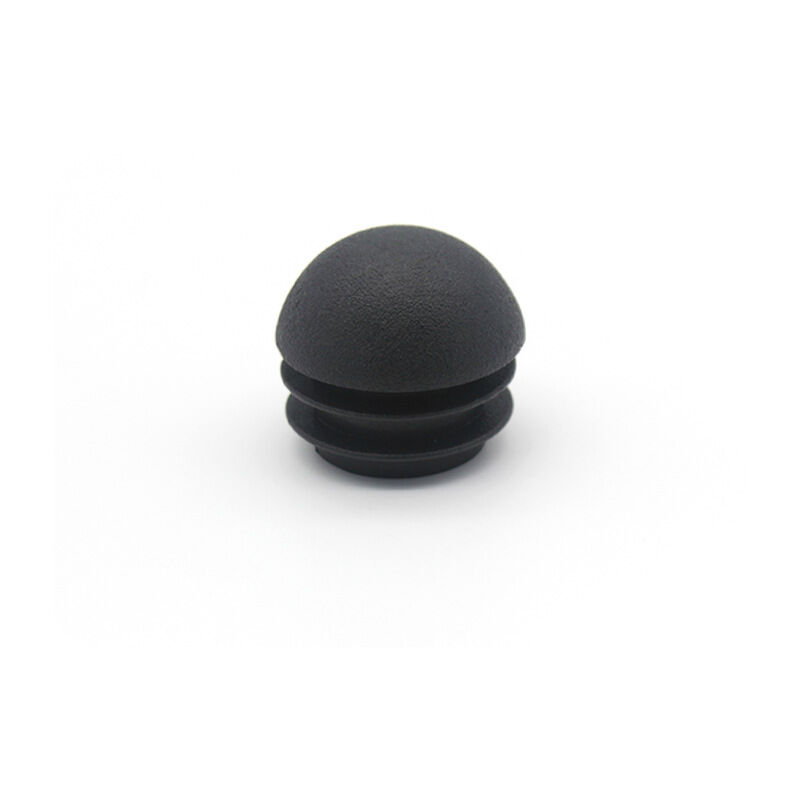 foto del prodotto bebusingoto inserti terminali per tubi rotondi neri da 25 mm, con coste, rotondi e bombati, per gambe di mobili, tavoli e sedie, 50 pezzi