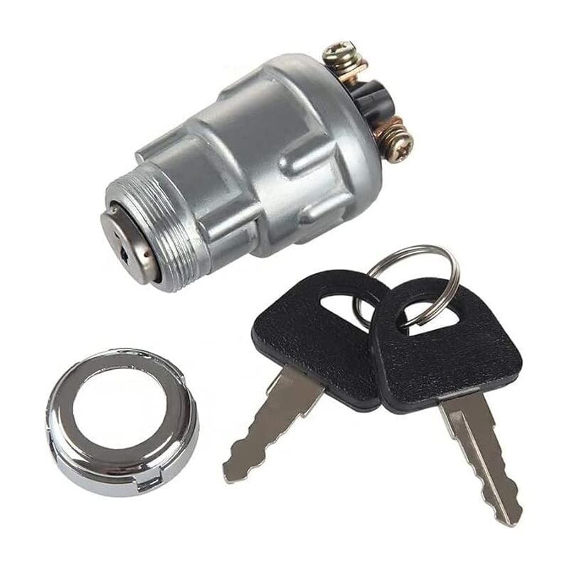 foto del prodotto bebusingoto interruttore di avviamento con terminale di collegamento 3 posizioni 32 chiavi per auto moto trattore agricolo modificato auto pit quad