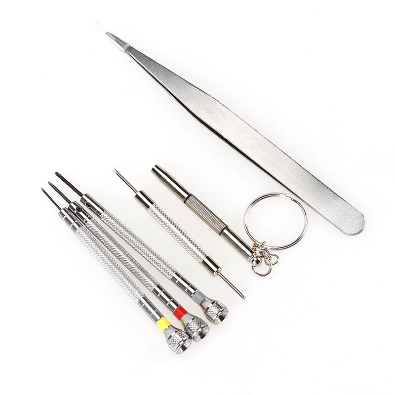 foto del prodotto bebusingoto kit di cacciaviti di precisione per orologeria occhiali, apricasse per orologi, kit di utensili per orologi per la sostituzione della
