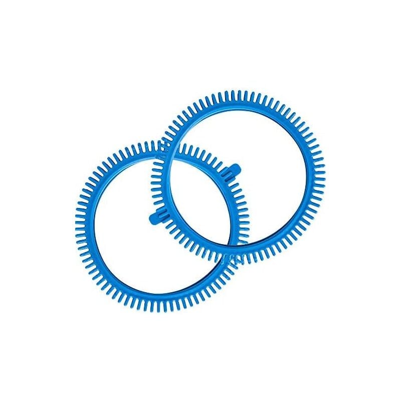 foto del prodotto bebusingoto kit pneumatici anteriori blu con pulitore per piscine super hump adatto a ruote 2x, 4x e a pressione 2 pezzi 