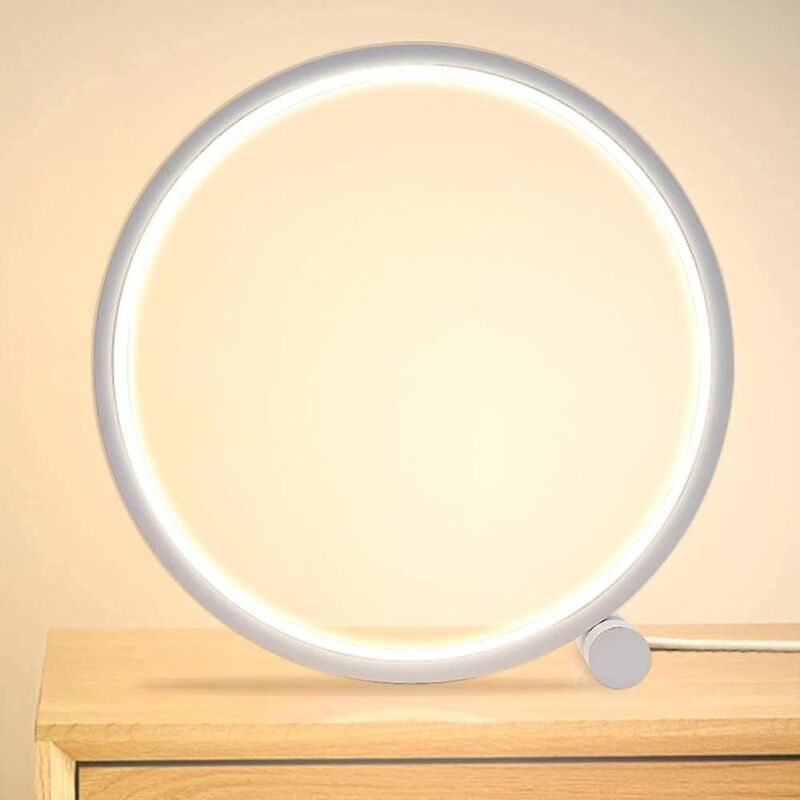 foto del prodotto bebusingoto lampada da comodino a led con anello touch dimmerabile, lampada da comodino per camera da letto, 3 livelli di luminosit , design