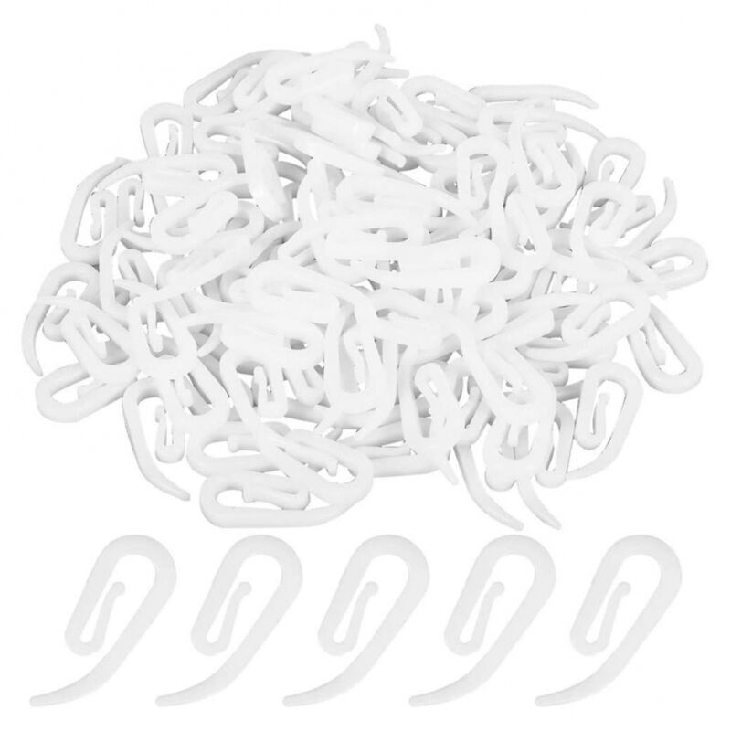 foto del prodotto bebusingoto lotto di 100 uncinetti di rideau in plastica per rideau de douche