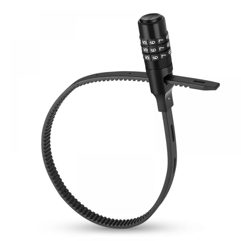 foto del prodotto bebusingoto lucchetto portatile per casco da bicicletta e motocicletta, multifunzionale e regolabile con codice a 3 cifre per bici, tricicli e