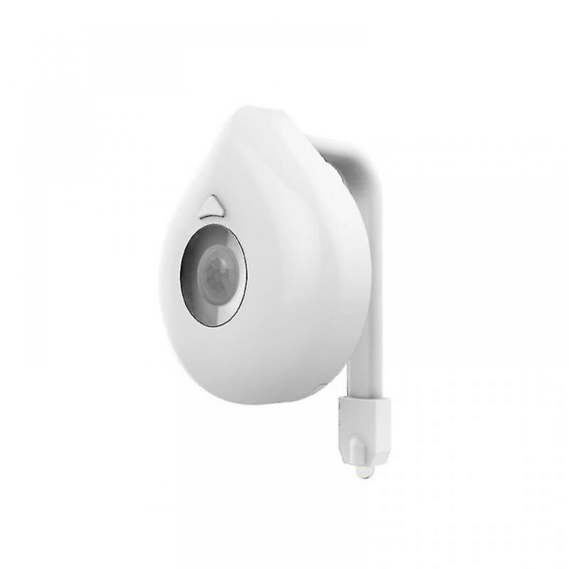 foto del prodotto bebusingoto luce notturna per sedile wc con sensore di movimento pir intelligente a 8 colori, impermeabile