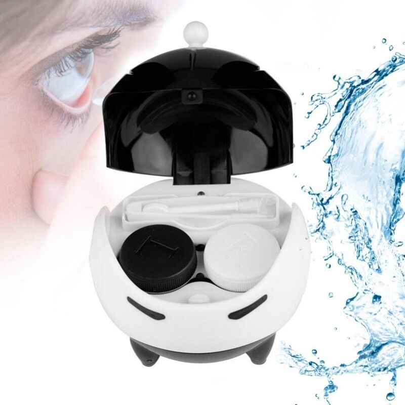foto del prodotto bebusingoto macchina portatile automatica per la pulizia delle lenti a contatto a ultrasuoni, con ricarica usb nero 