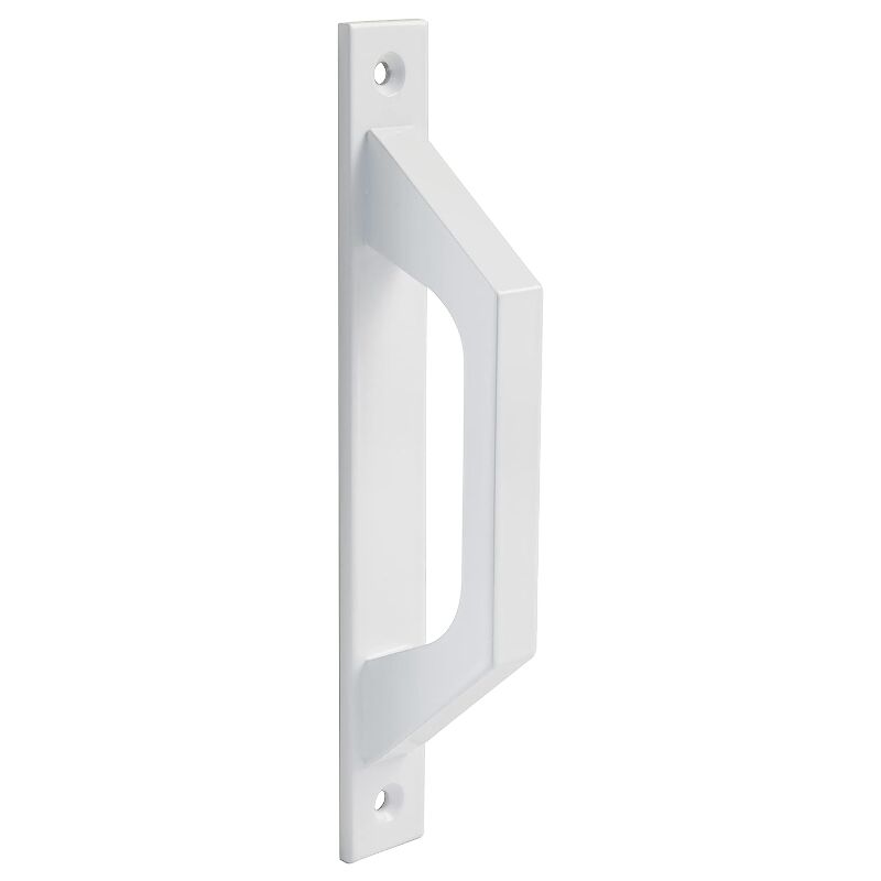foto del prodotto bebusingoto maniglia dritta in alluminio bianco per porte scorrevoli o a battente 198 x 25 x 40 mm maniglia destra funzionale e comoda