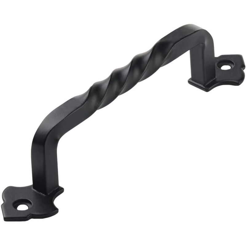foto del prodotto bebusingoto maniglia per mobile rustica nera da 6 con fori da 128 mm