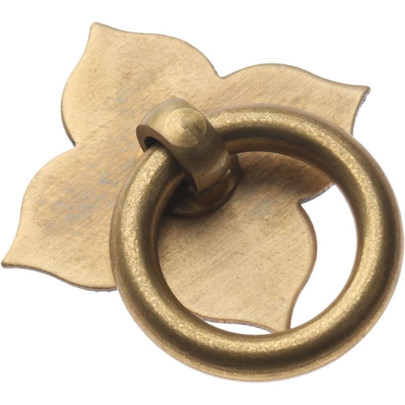 foto del prodotto bebusingoto maniglia per porta, cassetto e mobile in ottone, 1 pezzo, 2,17 x 1,69 con viti, ottone anticato