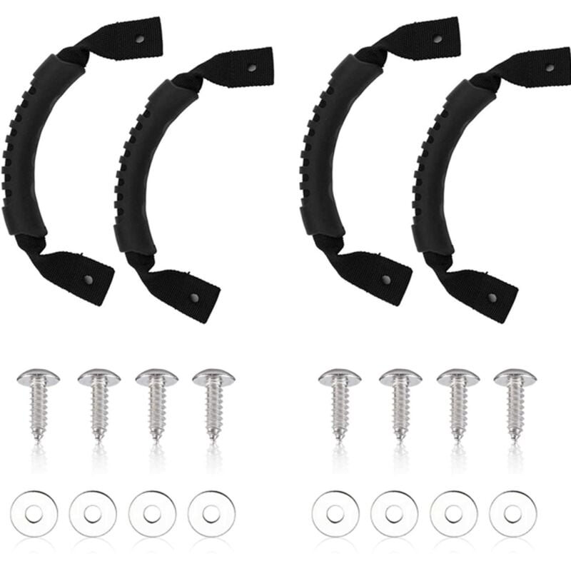 foto del prodotto bebusingoto maniglie per kayak, 2 paia di kit di accessori di ricambio per maniglie per kayak resistenti, per valigie e bagagli.