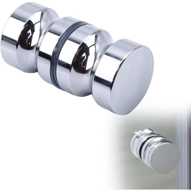 foto del prodotto bebusingoto maniglie per porte doccia, pomello rotondo per porta doccia, maniglia per porta doccia scorrevole, pomello rotondo per porta in acciaio