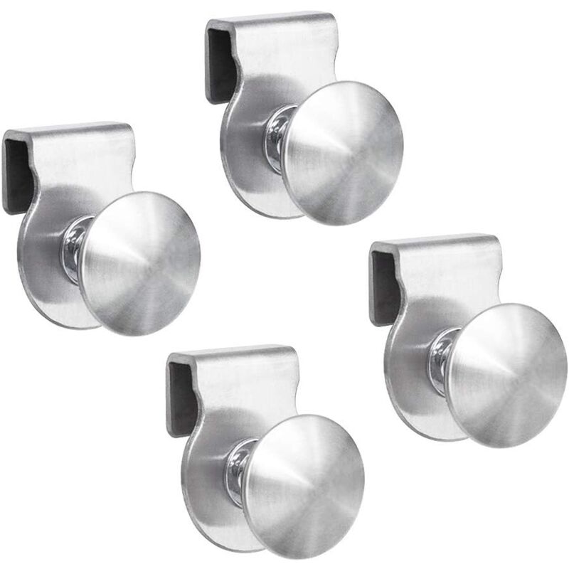 foto del prodotto bebusingoto maniglie per porte in vetro in acciaio inox senza foratura per mobili da esposizione, cassetti per armadietti in vetro da 5 8 mm