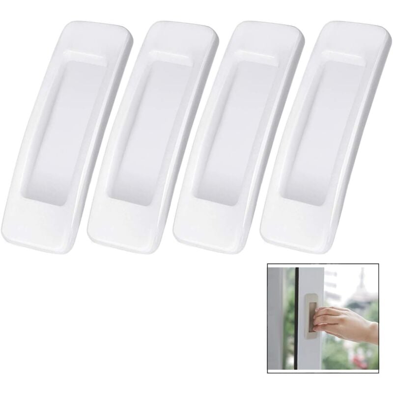 foto del prodotto bebusingoto maniglie per porte scorrevoli autoadesive bianco