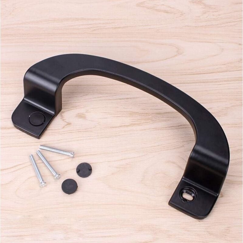 foto del prodotto bebusingoto maniglie per porte scorrevoli in lega di alluminio nero per balcone, bagno e cucina.